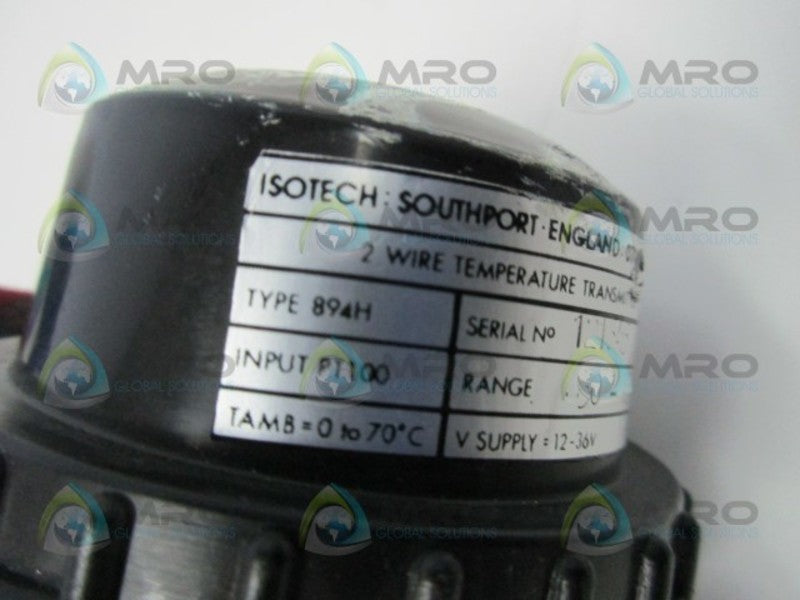 ISOTECH 894H TEMPERATURE TRANSMITTER  UNMP
