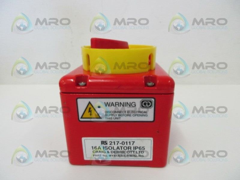 RS COMPONENTS 217-0117 DISCONNECT SWITCH  NSNP