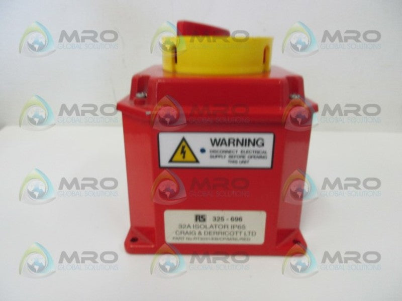 RS COMPONENTS 325-696 DISCONNECT SWITCH  UNMP