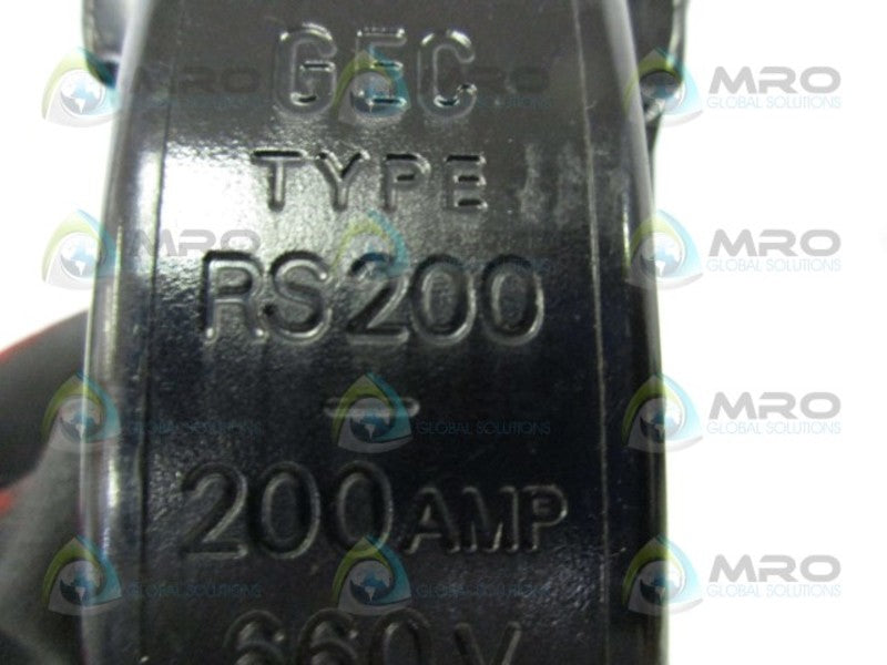 GEC TYPE RS200 FUSE HOLDER  UNMP