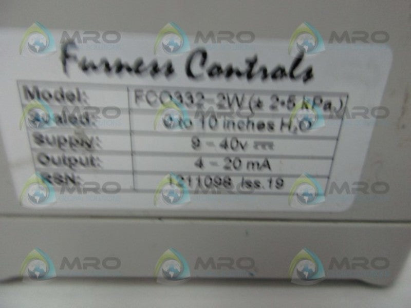 FURNESS CONTROLS FC0332-2W PRESSURE TRANSMITTER  UNMP