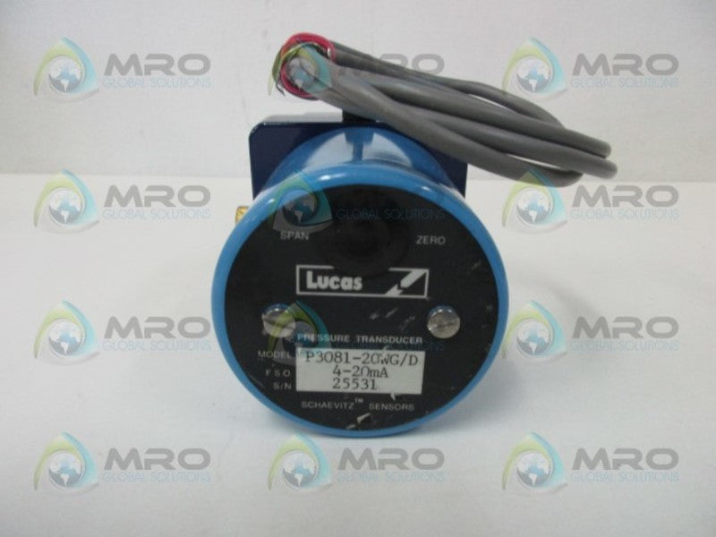 LUCAS P3081-20WG/D PRESSURE TRANSDUCER  NSNP