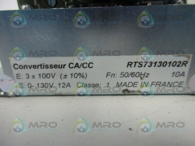 PARVEX RTS73130102R SERVO DRIVE  UNMP
