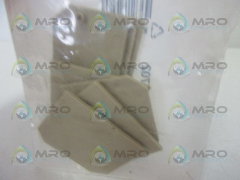 WEIDMULLER SAK2.5-279560000 425-702 END PLATES (PKG OF 5)  NSMP