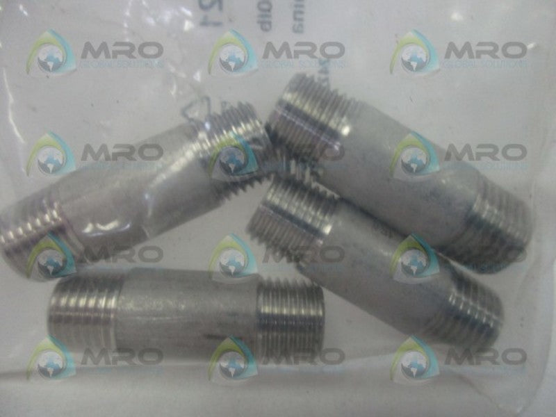 RS COMPONENTS 499-3221 BARREL NIPPLE (PKG OF 4)  NSMP