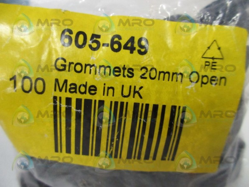 RS COMPONENTS 605-649 CABLE GROMMET (PKG OF 100)  NSMP