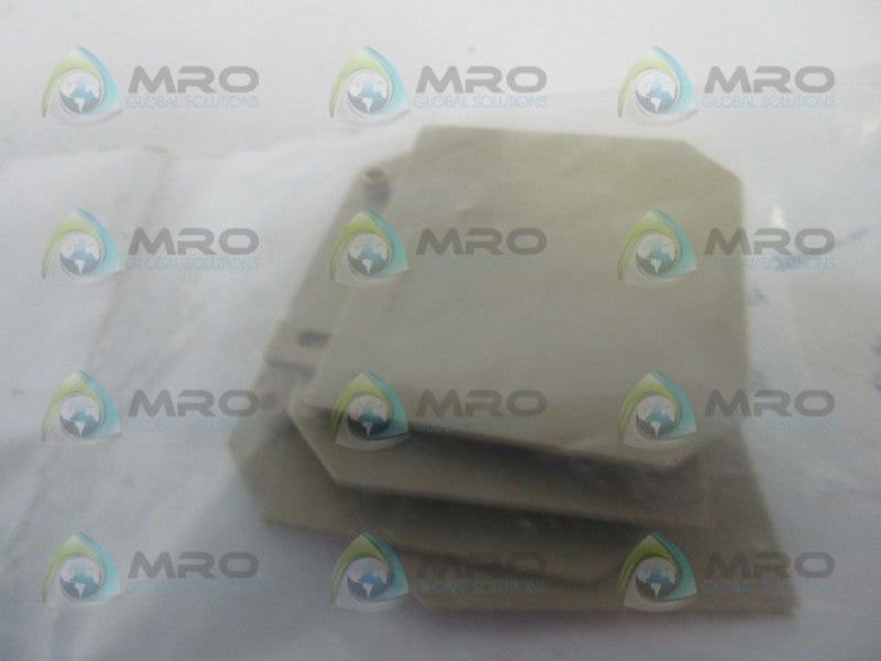 WEIDMULLER SAK4-10-117960000 425-718 END PLATE (PKG OF 5)  NSMP