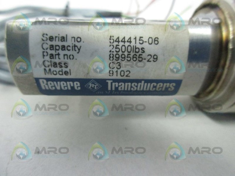 REVERE TRANSDUCERS 9102-C3-2.5K 899565-29 LOAD CELL 2.5Klbs  UNMP