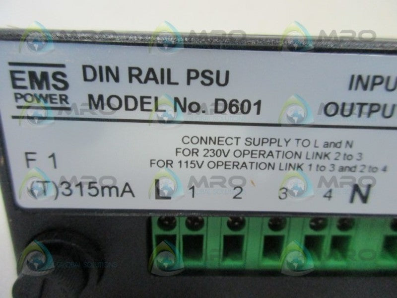 EMS D601 POWER SUPPLY  NSMP
