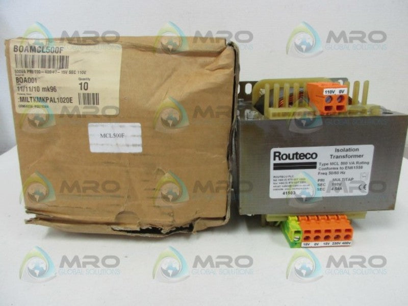 ROUTECO MCL500 ISOLATION TRANSFORMER  NSMP
