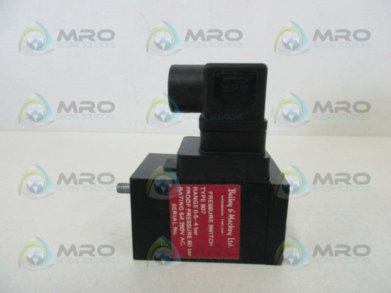 BAILEY & MACKEY 807 PRESSURE SWITCH 0.5-4 BAR  UNMP