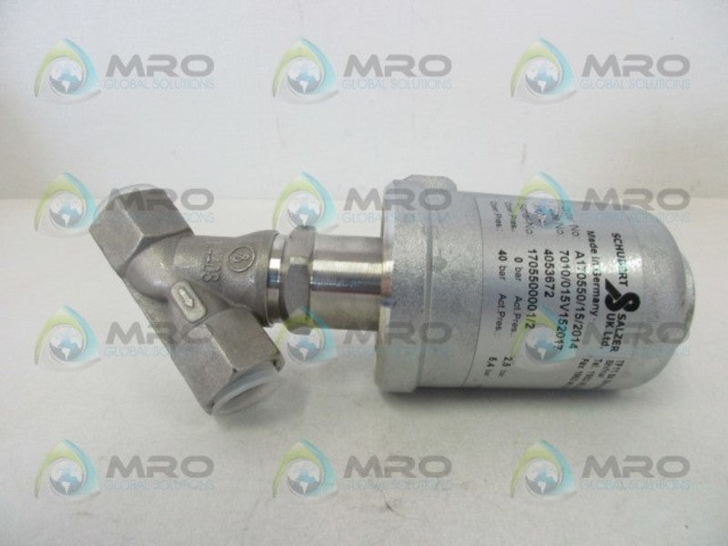 SCHUBERT & SALZER 7010/015V152017 ANGLE SEAT VALVE  NSNP