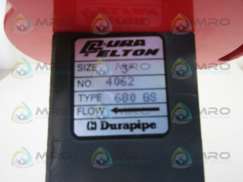 DURA ELTON 4062 BUTTERFLY VALVE  UNMP