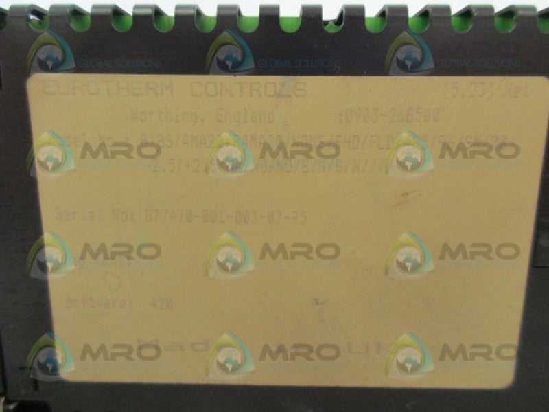 EUROTHERM 818S/4MA2/R4MA20/NONE/FHD/FLD/485/96/SN/00/ CONTROL  UNMP