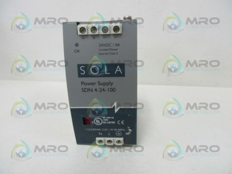 SOLA SDN-4-24-100 POWER SUPPLY  UNMP