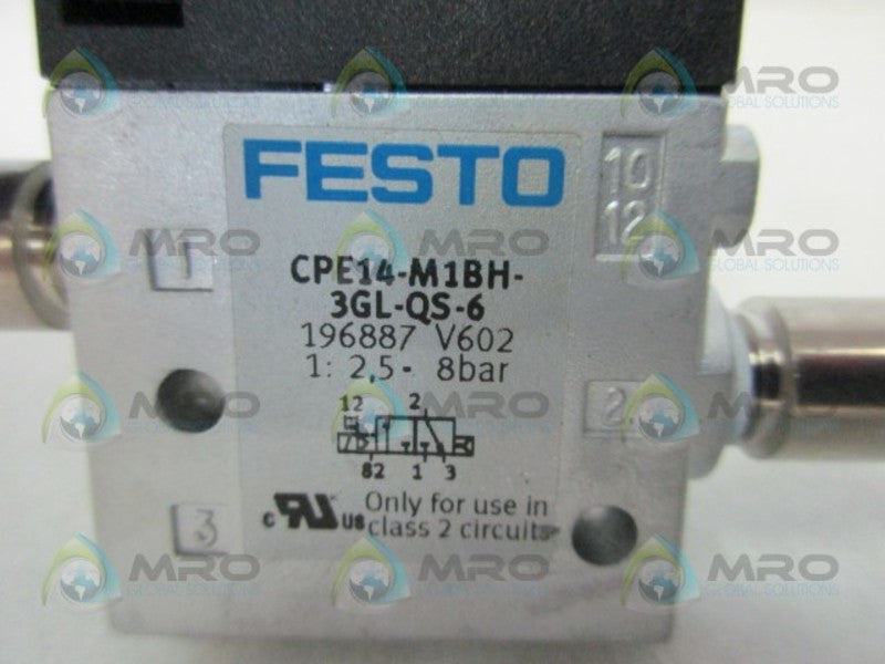FESTO CPE14-M1BH-3GL-QS-6 SOLENOID VALVE  NSNP