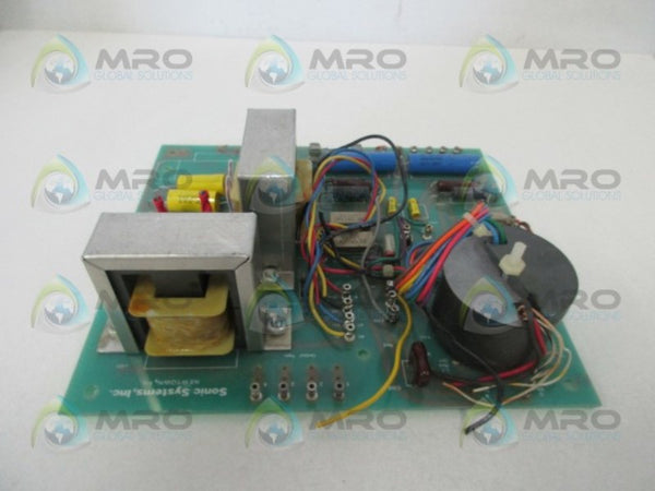 SONIC SYSTEMS 40-1081 CIRCUIT BOARD  UNMP