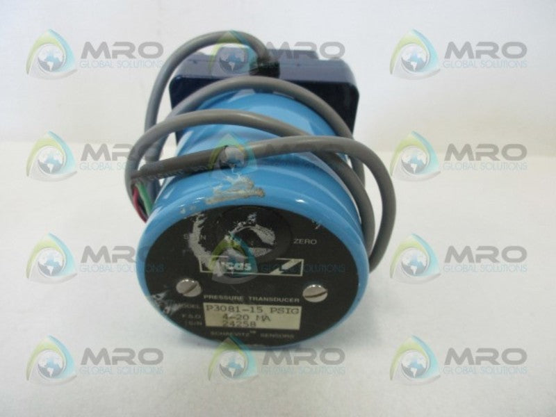 LUCAS P3081-15PSIG PRESSURE TRANSDUCER  UNMP