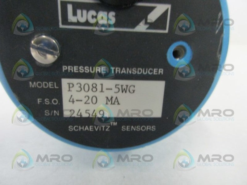 LUCAS P3081-5WG PRESSURE TRANSDUCER  UNMP