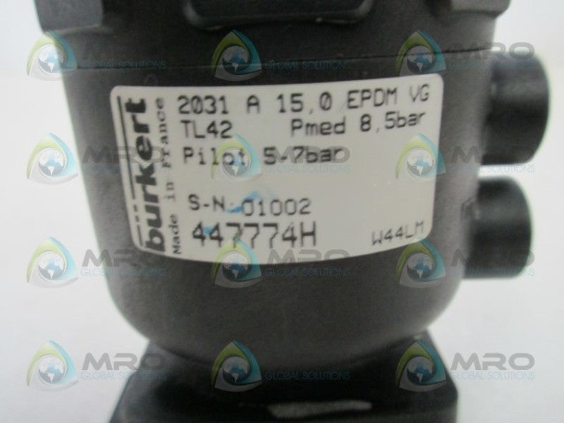 BURKERT 2031A15,0EPDMVG SOLENOID VALVE  UNMP