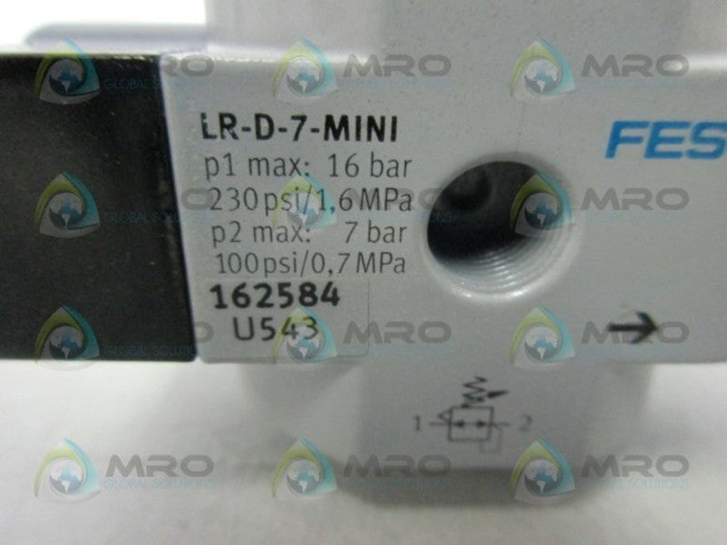 FESTO LR-3/8-D-7-MINI AIR PRESSURE REGULATOR  NSMP
