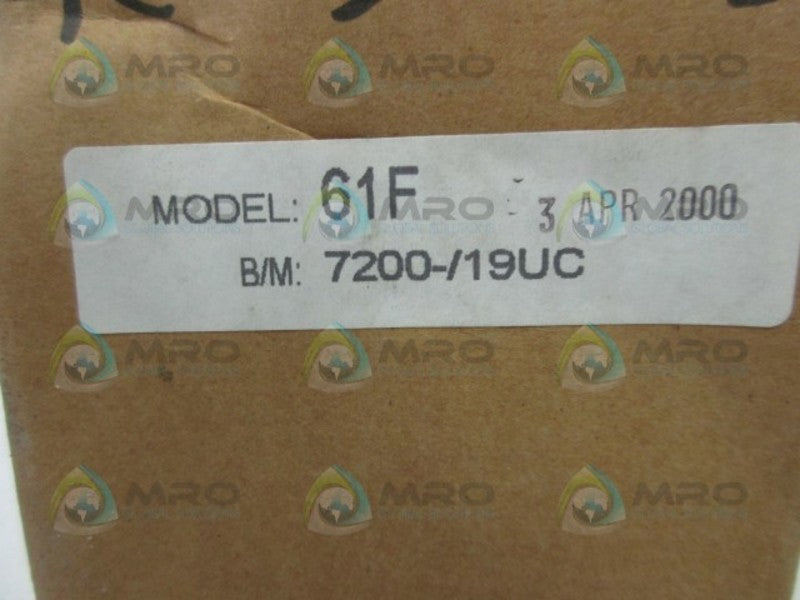 MOORE 61F 7200-/19UC BOOSTER RELAY  NSFS