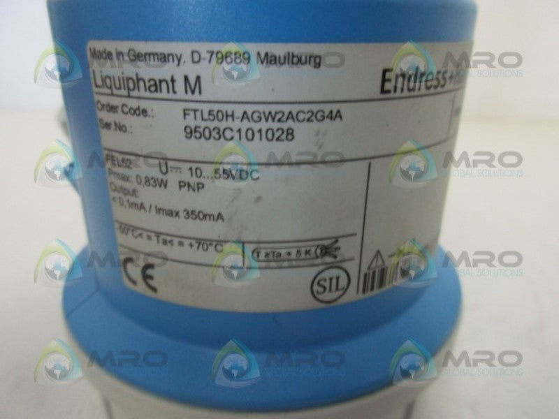ENDRESS+HAUSER FTL50H-AGW2AC2G4A LEVEL SWITCH  NSNP