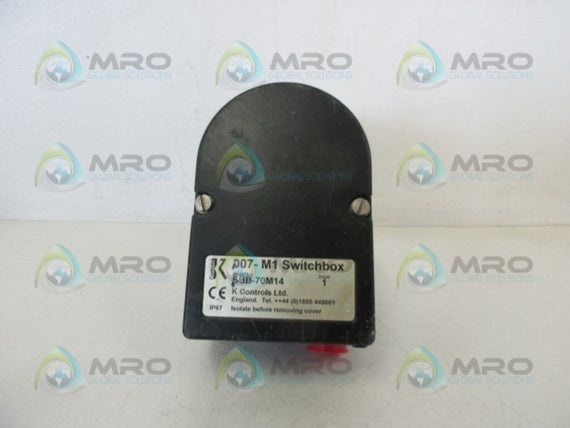 K CONTROLS SBB-70M14 SWITCHBOX  UNMP