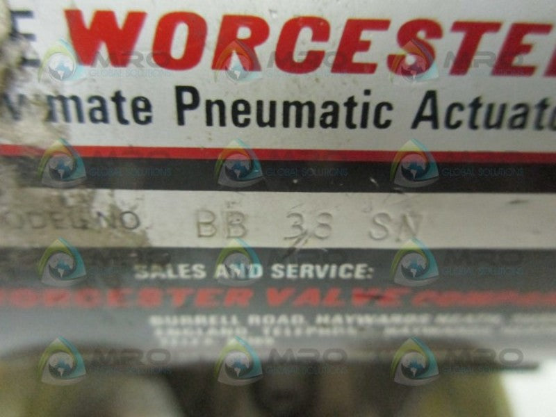 WORCESTER CONTROLS BB38SN PNEUMATIC ACTUATOR  UNMP