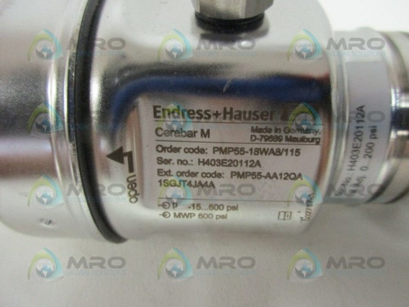 ENDRESS+HAUSER PMP55-18WA8/115 PRESSURE SENSOR  NSNP