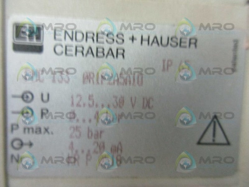 ENDRESS+HAUSER PMC133-0R1F2A5A1Q PRESSURE TRANSDUCER  UNMP