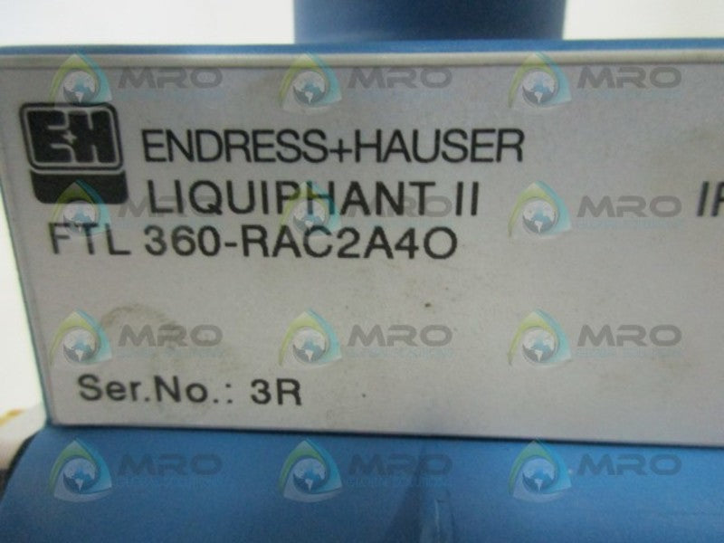 ENDRESS+HAUSER LIQUIPHANT II FTL360-RAC2A4O LEVEL SWITCH  NSNP