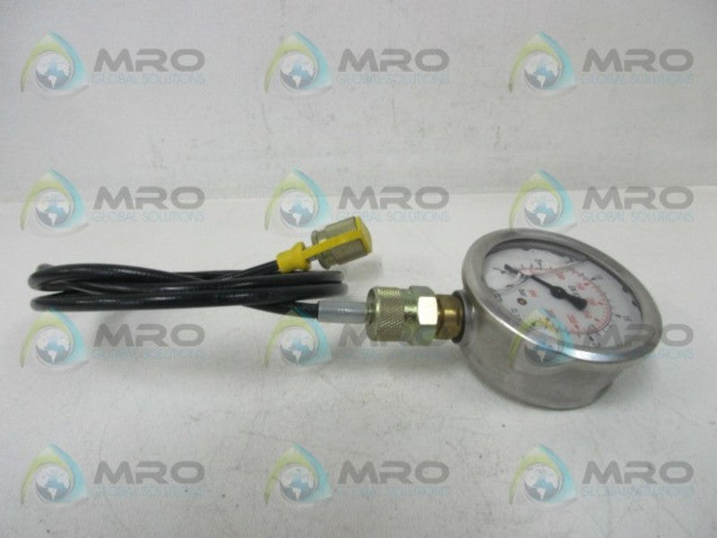 WIKA 233.12-2.25-25BAR-350PSI-1/2-CM PRESSURE GAUGE  UNMP