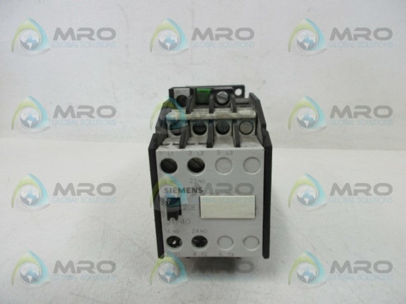 SIEMENS 3TF4020-0B 2S/2NO CONTACTOR  UNMP