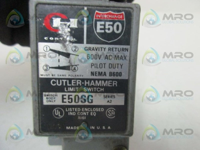 CUTLER HAMMER E50SG LIMIT SWITCH  UNMP