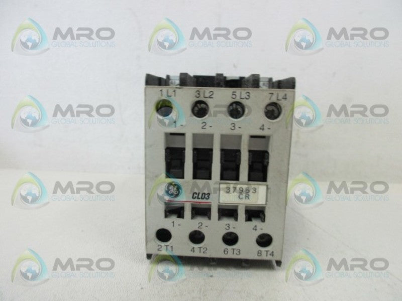 GENERAL ELECTRIC CL03D400M 120-125VDC CONTACTOR  UNMP