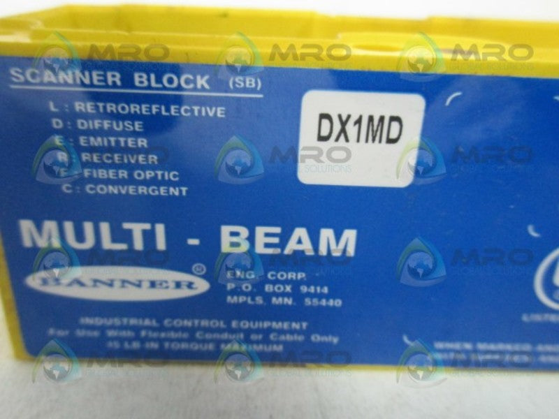 BANNER ENGINEERING DX1MD SCANNER BLOCK  UNMP