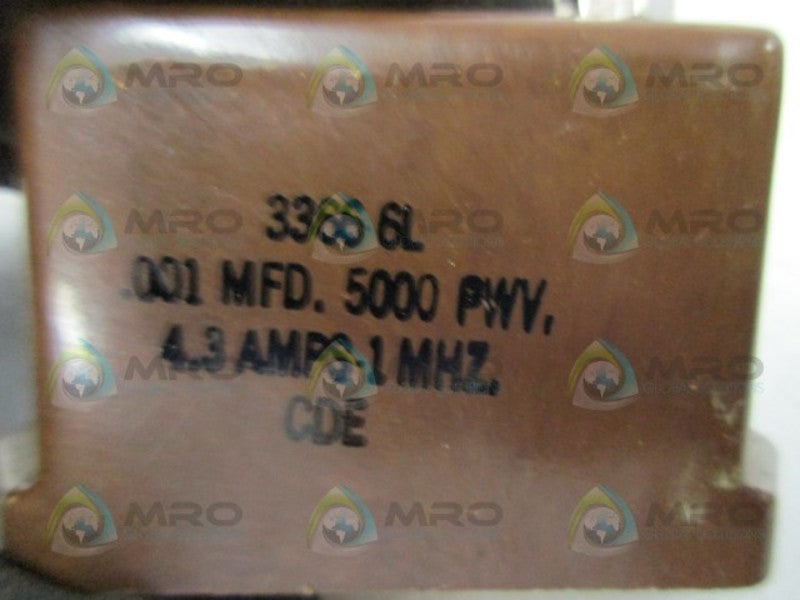 CORNELL DUBILIER 3366-6L CAPACITOR  UNMP