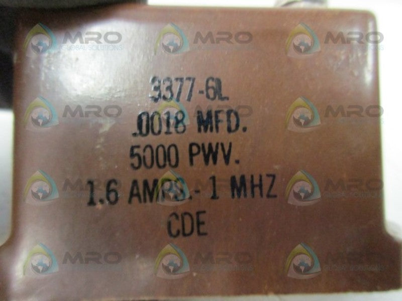 CORNELL DUBILIER 3377-6L CAPACITOR  UNMP