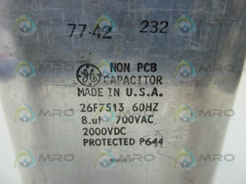 GENERAL ELECTRIC 26F7513 CAPACITOR  UNMP
