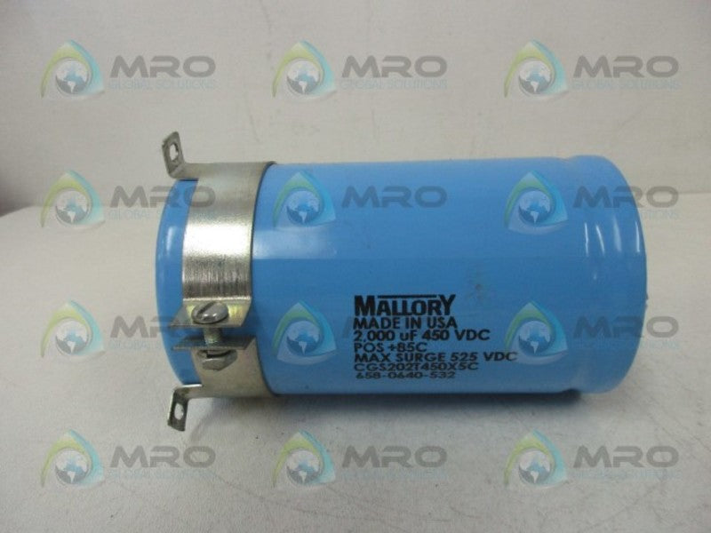 MALLORY CGS202T450X5C CAPACITOR  NSNP