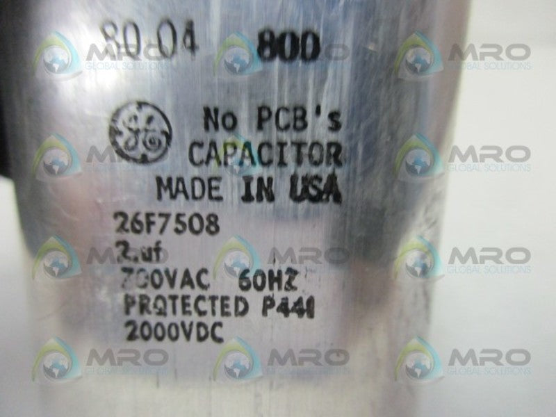 GENERAL ELECTRIC 26F7508 CAPACITOR  UNMP