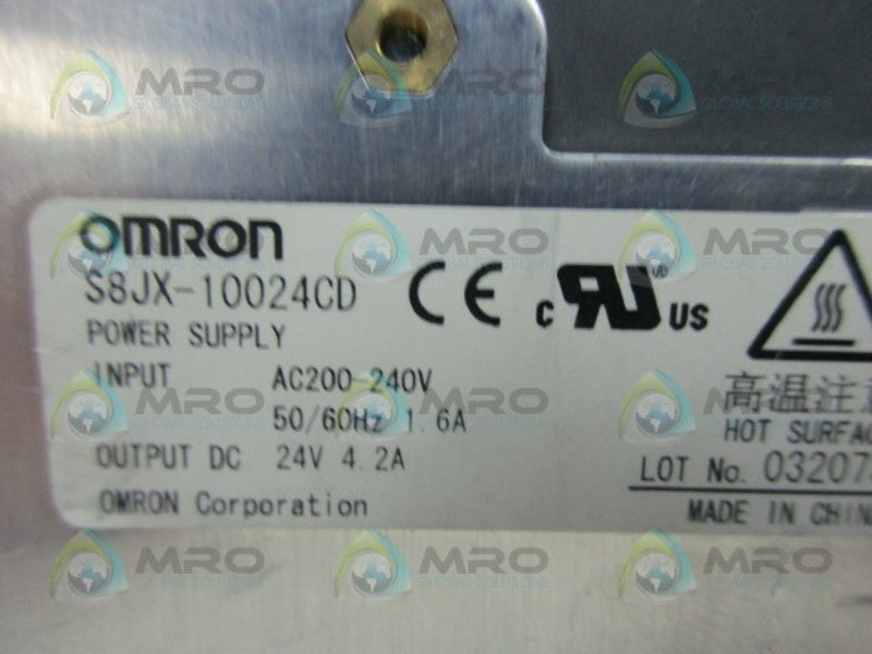 OMRON S8JX-10024CD POWER SUPPLY  UNMP