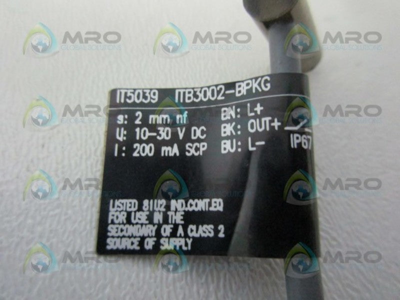 IFM EFECTOR IT5039 INDUCTIVE PROXIMITY SENSOR  UNMP