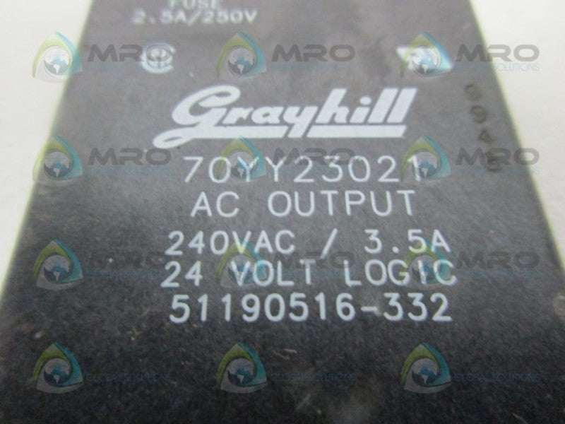 GRAYHILL 70YY23021 I/O MODULE AC OUTPUT  UNMP