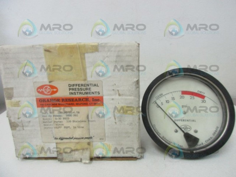 ORANGE RESEARCH 1201PG-1C-2.5L PRESSURE GAUGE 0-30 PSI  NSMP