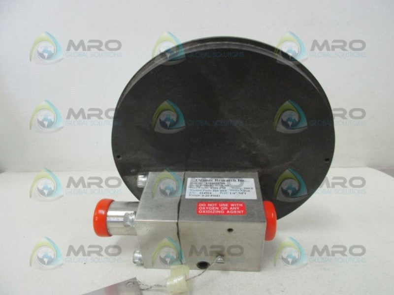 ORANGE RESEARCH 1516DG-1C-6.0B PRESSURE GAUGE 0-20 PSI  NSMP