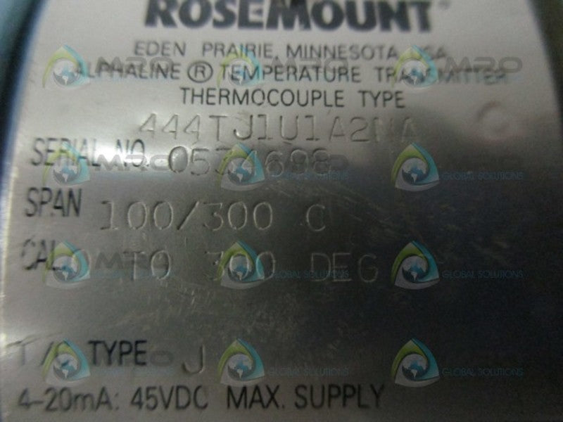 ROSEMOUNT 444TJ1U1A2NA TEMPERATURE TRANSMITTER  UNMP