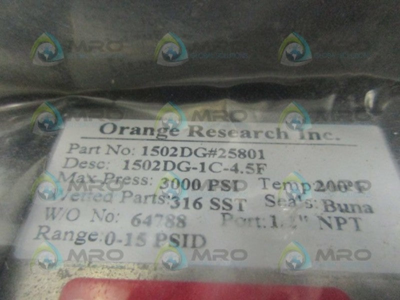 ORANGE RESEARCH 1502DG-1C-4.5F  NSMP