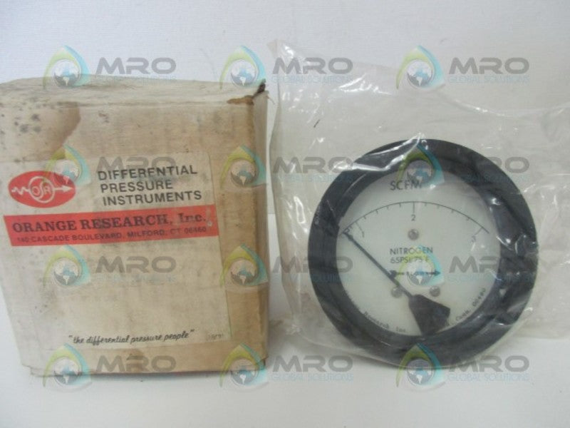 ORANGE RESEARCH 2021FG-1C-3.5BX DIFFERENTIAL PRESSURE GAUGE 0-3  NSMP
